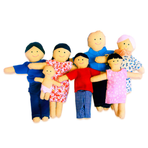 Familia de trapo sexuada